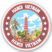 Hanoi Vietnam Sticker (Voorkant)