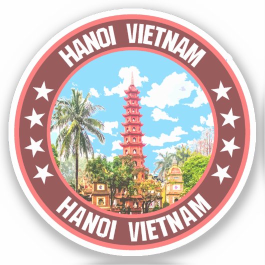 Hanoi Vietnam Sticker (Voorkant)