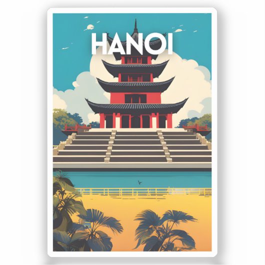 Hanoi Vietnam Sticker (Voorkant)