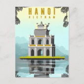 Hanoi, Vietnam Vintage retro toerisme Briefkaart (Voorkant)