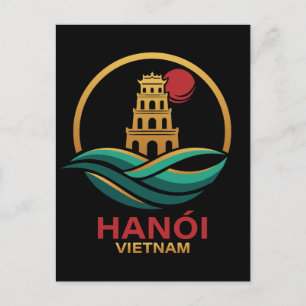 Hanoi Vietnam Zuidoost-Azië Briefkaart