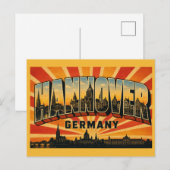 Hanover Duitsland Neues Rathaus Briefkaart (Voorkant / Achterkant)