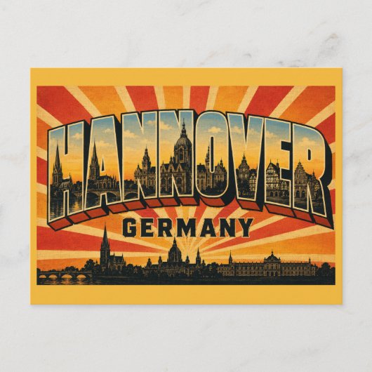 Hanover Duitsland Neues Rathaus Briefkaart (Voorkant)