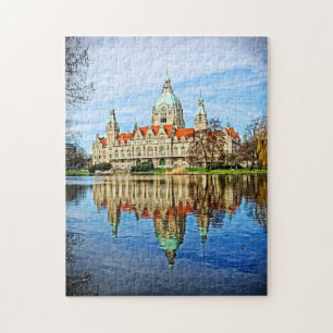 Hanover, Duitsland - Old Town Hall Reflections Puz Legpuzzel