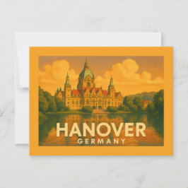 Hanover Duitsland Stad Kunst Briefkaart