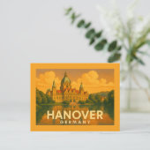 Hanover Duitsland Stad Kunst Briefkaart (Staand voorkant)