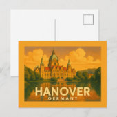 Hanover Duitsland Stad Kunst Briefkaart (Voorkant / Achterkant)