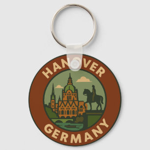 Hanover Duitsland Stad Kunst Sleutelhanger