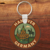 Hanover Duitsland Stad Kunst Sleutelhanger (Achterkant)