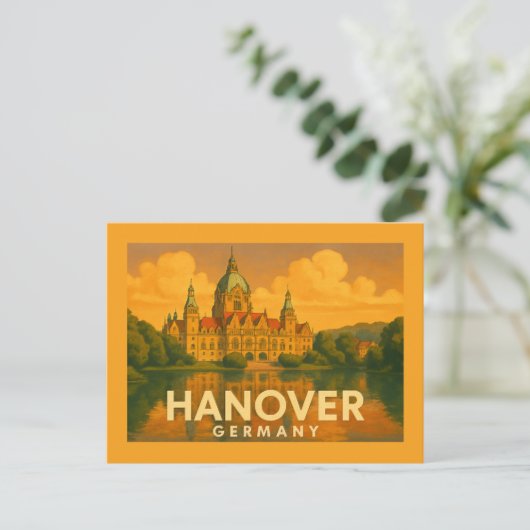Hanover Germany City Art Briefkaart (Staand voorkant)