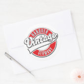 Hanover Germany  logo. Ronde Sticker (Envelop)