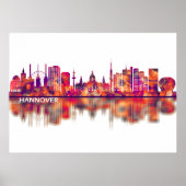Hanover Germany Skyline Poster (Voorkant)