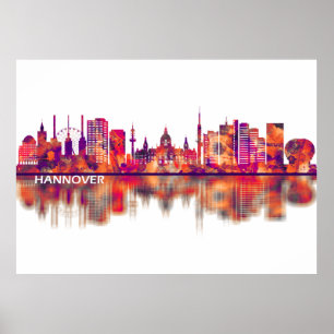 Hanover Germany Skyline Poster