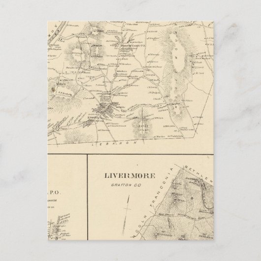 Hanover, Grafton Co. Briefkaart (Voorkant)