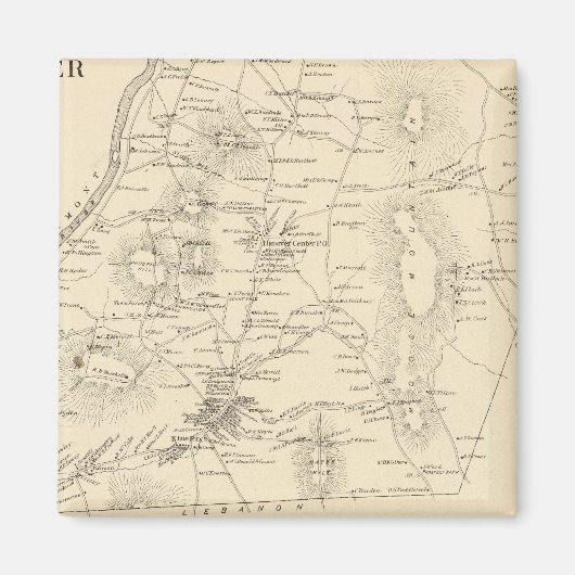 Hanover, Grafton Co. Magneet (Voorkant)