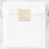 Hanover PO Vierkante Sticker (Tas)