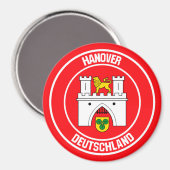 Hanover Round Emblem Magneet (Voorkant / Achterkant)