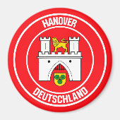Hanover Round Emblem Magneet (Voorkant)