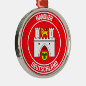 Hanover Round Emblem Metalen Ornament (Rechts)