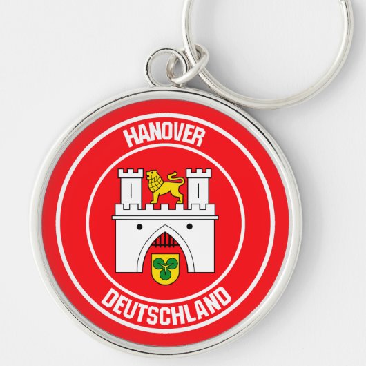Hanover Round Emblem Sleutelhanger (Voorkant)