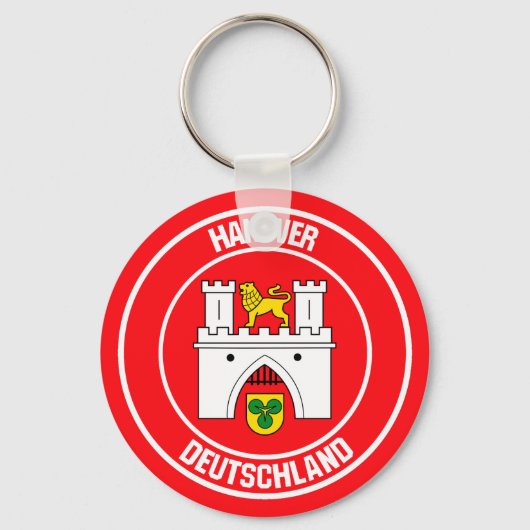 Hanover Round Emblem Sleutelhanger (Voorkant)