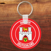 Hanover Round Emblem Sleutelhanger (Voorkant)