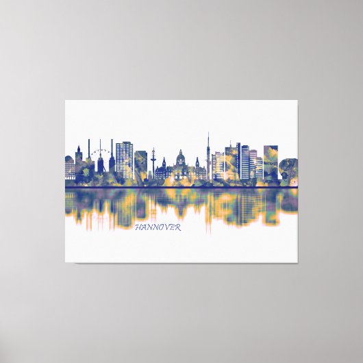 Hanover Skyline Canvas Afdruk (Voorkant)