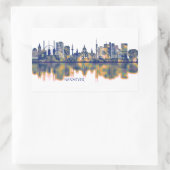 Hanover Skyline Rechthoekige Sticker (Tas)
