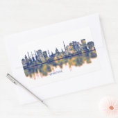 Hanover Skyline Rechthoekige Sticker (Envelop)