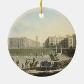 Hanover Square, gegraveerd door Robert Pollard (17 Keramisch Ornament (Achterkant)