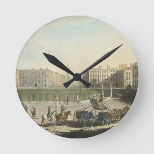 Hanover Square, gegraveerd door Robert Pollard (17 Ronde Klok