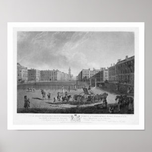 Hanover Square, uit een set van vier uitzichten Lo Poster