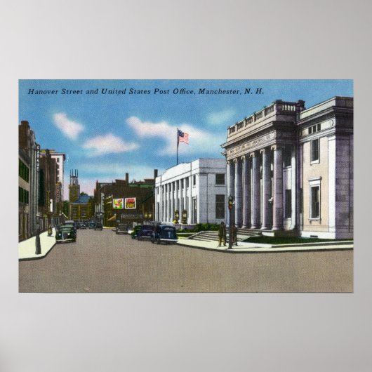 Hanover Street Uitzicht van de Post Kantoor Poster (Voorkant)