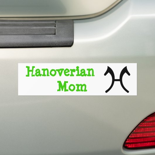 Hanoverian Ma - Bumpersticker (Op auto)