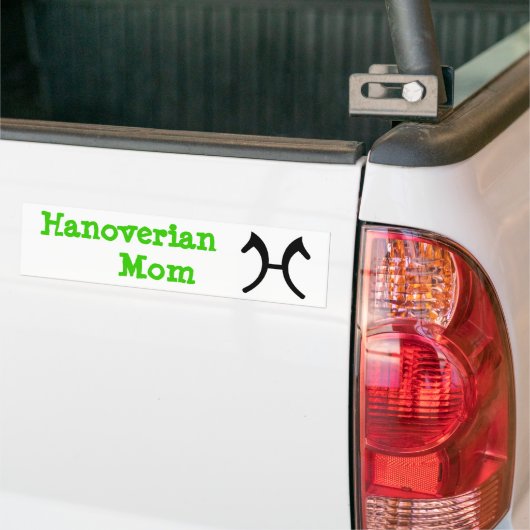 Hanoverian Ma - Bumpersticker (Op Truck)