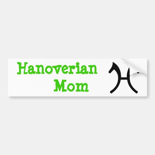 Hanoverian Ma - Bumpersticker (Voorkant)