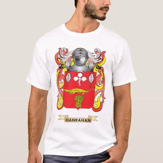 Hanrahan Coat of Arms (familiekust) T-shirt (Voorkant)