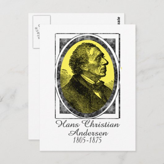 Hans Christelijk Andersen Briefkaart (Voorkant / Achterkant)
