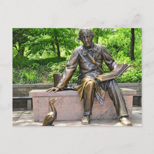 Hans Christelijk Andersen in het centrale park Briefkaart (Voorkant)