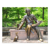 Hans Christelijk Andersen in het centrale park Foto Afdruk (Voorkant)