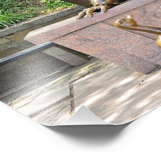 Hans Christelijk Andersen in het centrale park Foto Afdruk (Hoek)