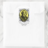 Hans Christelijk Andersen Ronde Sticker (Tas)