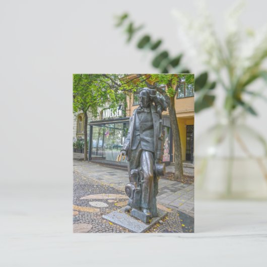Hans Christelijk Andersen Standbeeld, Bratislava,  Briefkaart (Staand voorkant)