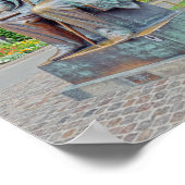 Hans Christelijk Andersen Statue, Kopenhagen Poster (Hoek)