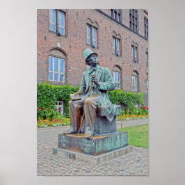 Hans Christelijk Andersen Statue, Kopenhagen Poster