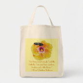 Hans Christelijk Anderson Butterfly Quote Tote Bag (Voorkant)