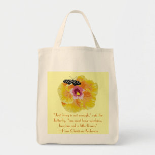 Hans Christelijk Anderson Butterfly Quote Tote Bag