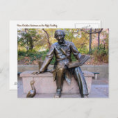 Hans Christelijk Anderson Statue Post Card Briefkaart (Voorkant / Achterkant)