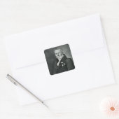 Hans Christelijk Orsted, gegraveerd door Kaufmann Vierkante Sticker (Envelop)