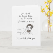 Hans Down Favoriete Kerstfilm Kaart Grap  (Gele Bloem)